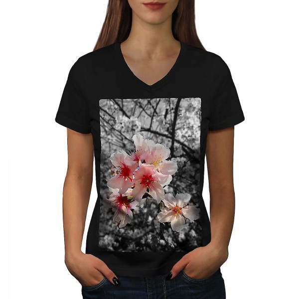 Träd Blomma Foto Natur Kvinnor T-shirt M