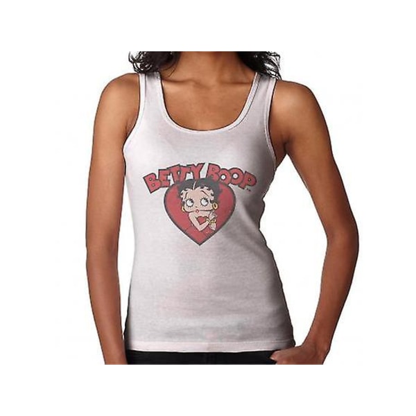 Betty Boop Love Röd Klänning Damväst XL