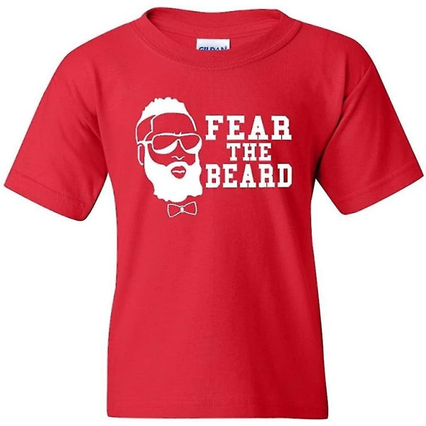 Fear The Beard Basket Sport Houston Novelty Youth T-shirt för barn S