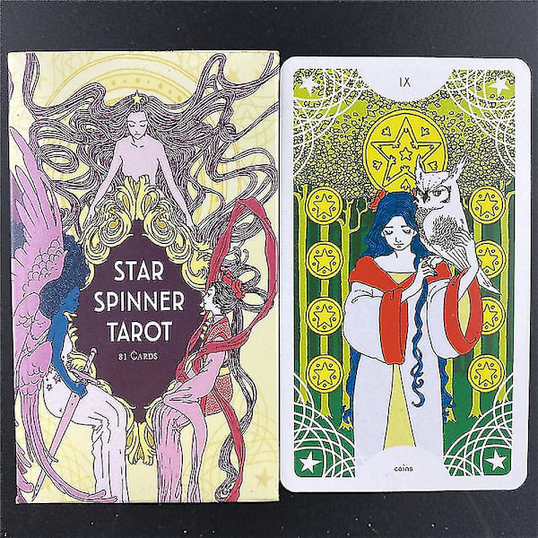 Star Spinner Tarot Engelsk version Bordslek Tarot Oracle Kort Kul att spela Divination Fate Brädspel Pdf Guidebook78st Tt26