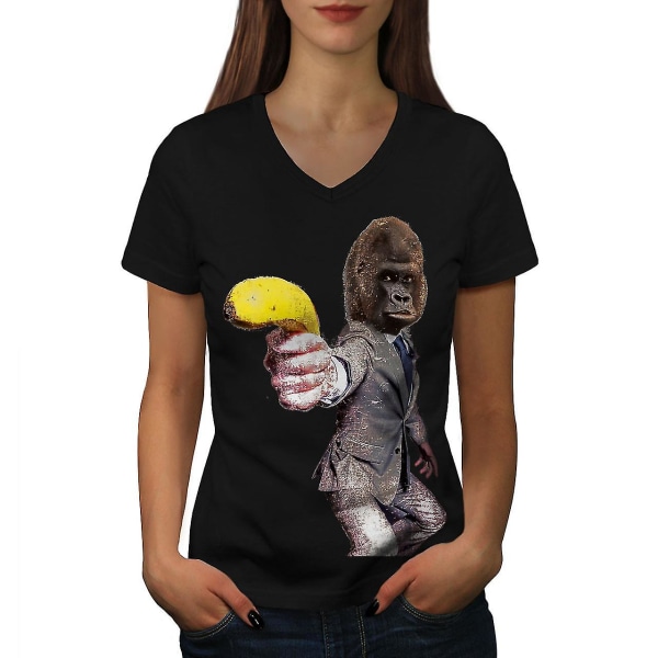 Monkey Gun Beast T-shirt för kvinnor M