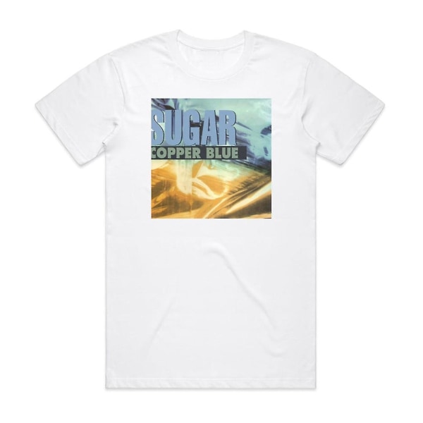 Sockerkopparblå T-shirt Vit XL