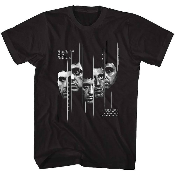 Scarface Skivad T-shirt XL