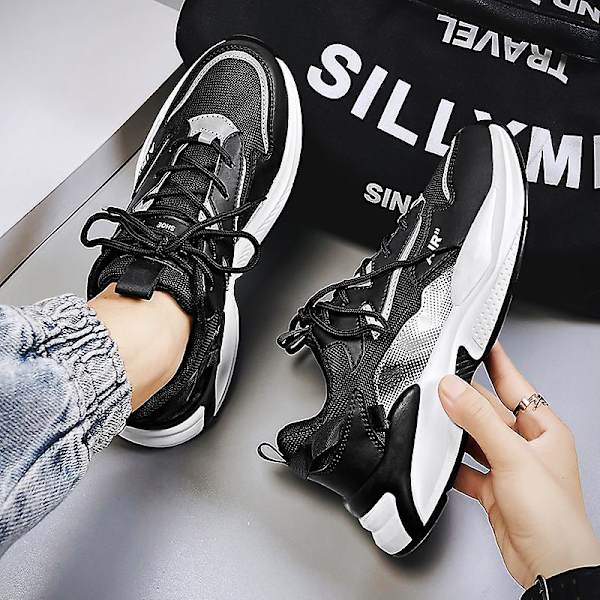 Herrsneakers Andas löparskor Mode Sportskor Tk829 Black 41
