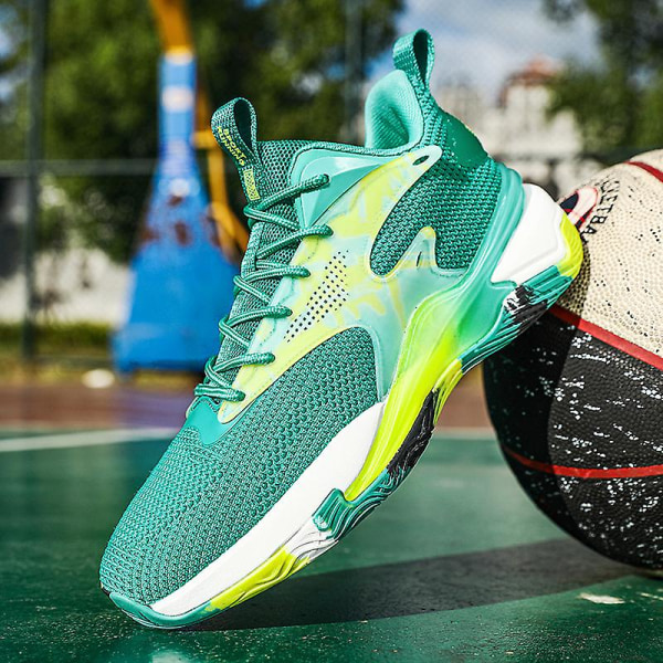 Basketskor för män Andas Sneakers Löparskor 3A28288B Cyan 41