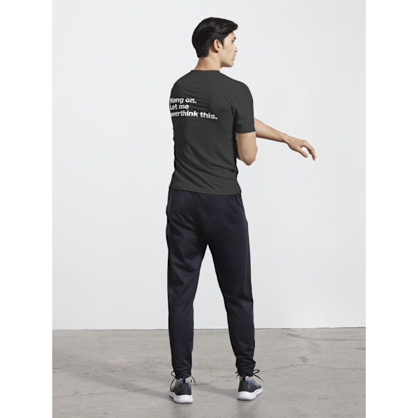 Vänta. Låt mig övertänka detta. Aktiv T-shirt Black S_Back