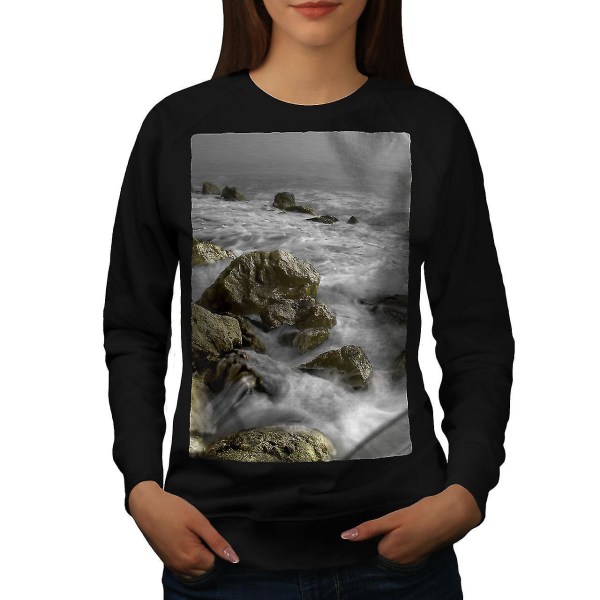 Rock Wild Sea Art Women Blacksweatshirt L