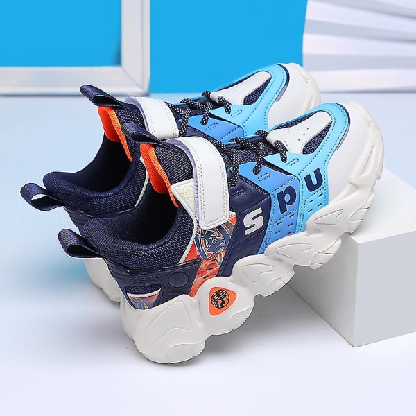 Sneakers för barn Andas Pojkar Flickor Löparskor Mode Sportskor 3A2788 Blue 32