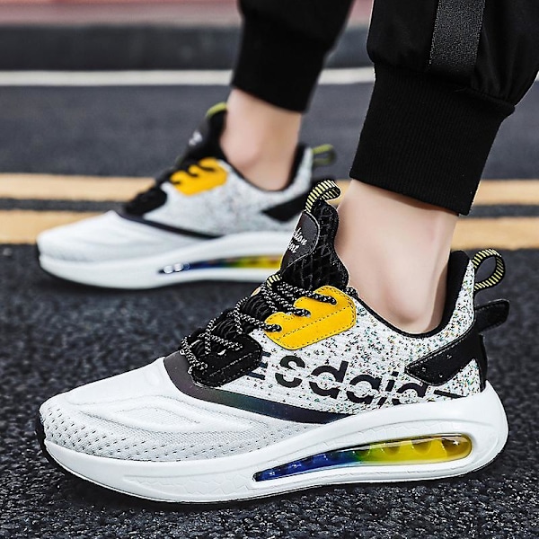 Herr Air Sports löparskor Damping Sneakers 1G9936 Yellow 45