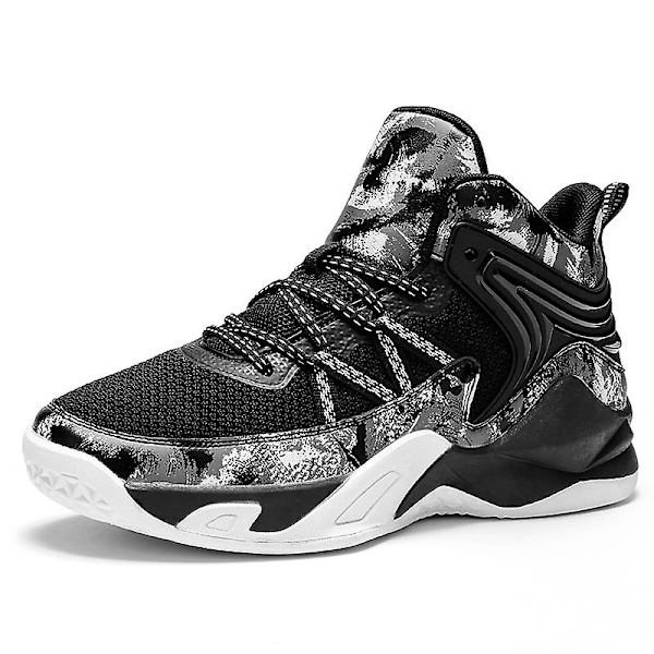 Basketskor för män Mode Dam Sneakers Andas Sportskor 3A693 Black 44