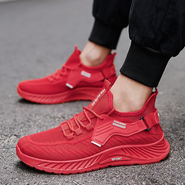 Herr Sport Athletic löparsneakers Walking Shoes 3Blm001 Red 41