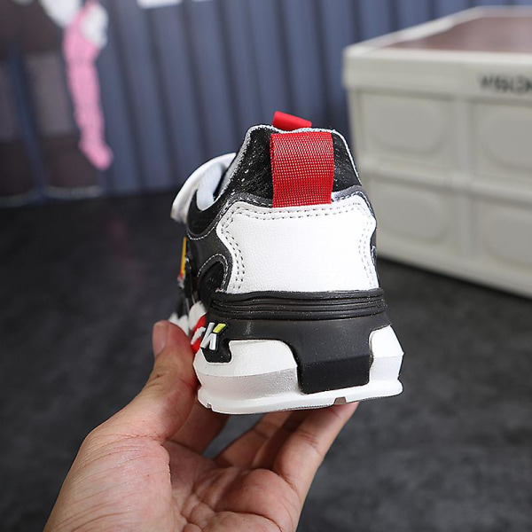 Barn Sneakers Andas löparskor Mode Pojkar Flickor Sportskor 3Au8909 Black 29