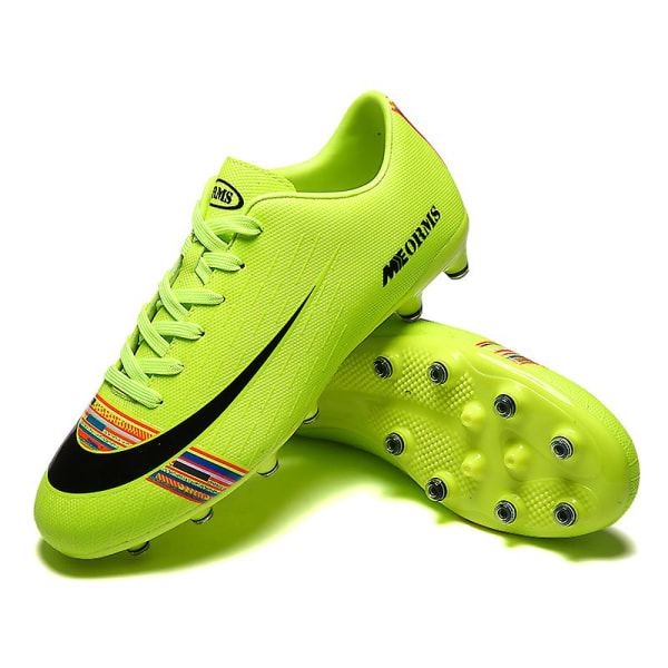 Fotbollsskor för män Halkfria fotbollsskor för herr Gräs Fotbollssneakers D9065 Green 39