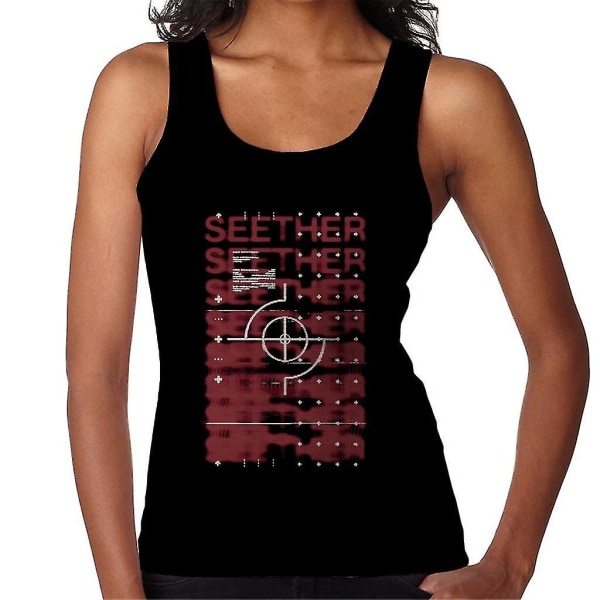 Seether suddig logotyp damväst Large