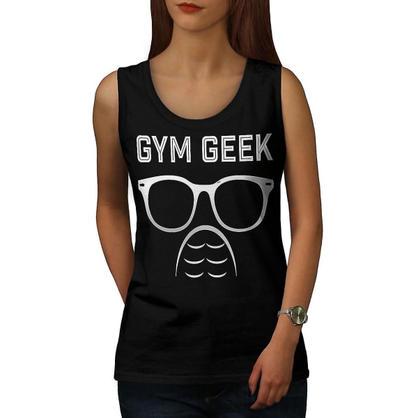 Geek Gym Fitness Dam Blacktank Top S