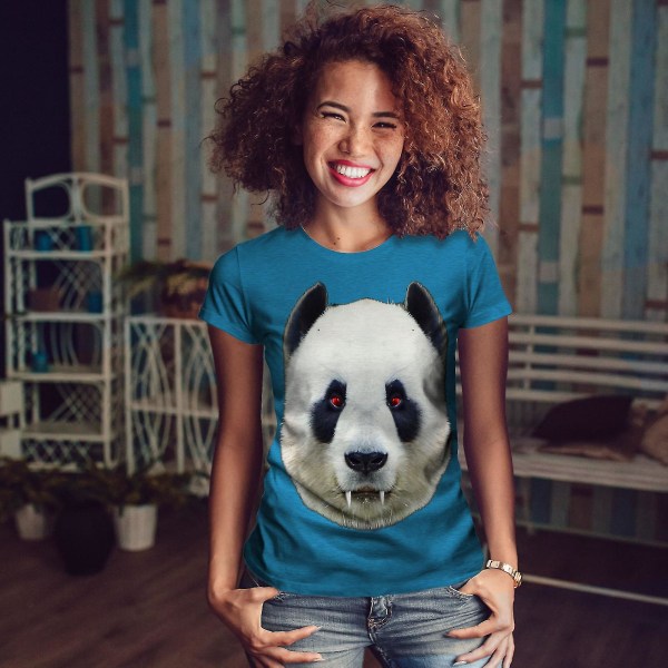 Panda Vampire Cool Women Royal T-shirt 3XL