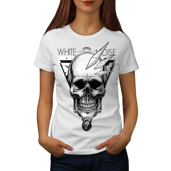 Noise Face Head Skull Women Whitet-shirt L