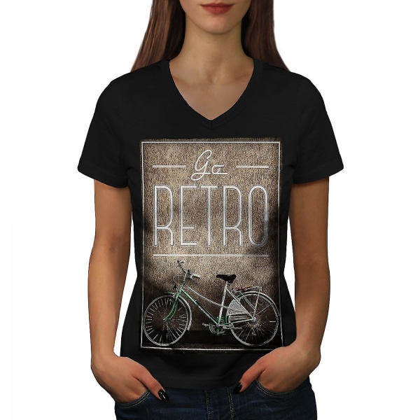 Go Retro Old Bike Women T-shirt S