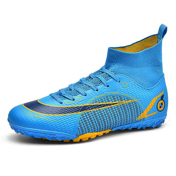 Fotbollsskor för damer Spikes Fotbollsskor för ungdomar Stövlar Athletic Sneaker 3C2588G Blue 39