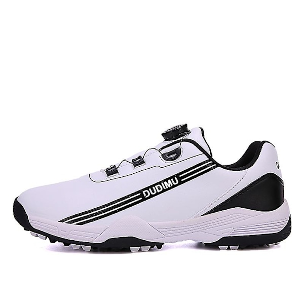 Herr Sport Löparskor Golfskor Halkfria Sneakers Fr21818 White 39