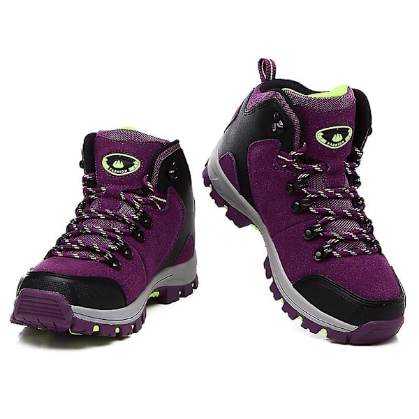 Herr vandringsskor Outdoor Sneakers Andas löparskor Mode Sportskor Yj8017 Purple 43