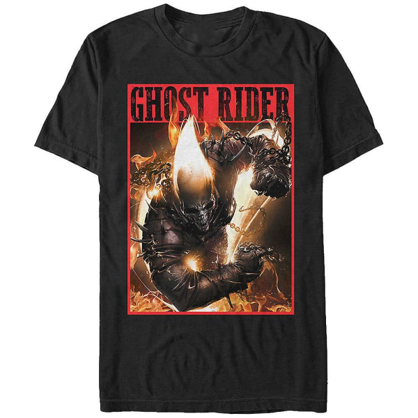 On Fire Ghost Rider T-shirt XL