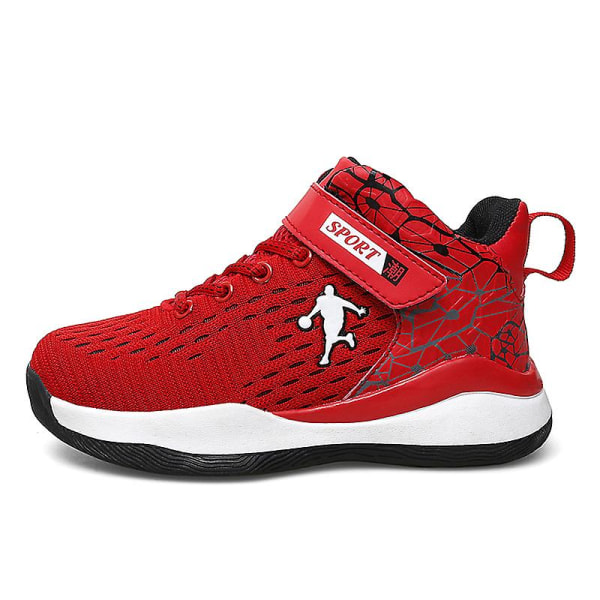 Barn Basketskor Andas Sneakers Pojkar Flickor Sportskor Yj2803 Red 35
