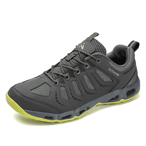 Dam vandringsskor Trailrunning Skor Halksäkra Fitness Promenad Jogging Sneakers 3C2025 Gray 42