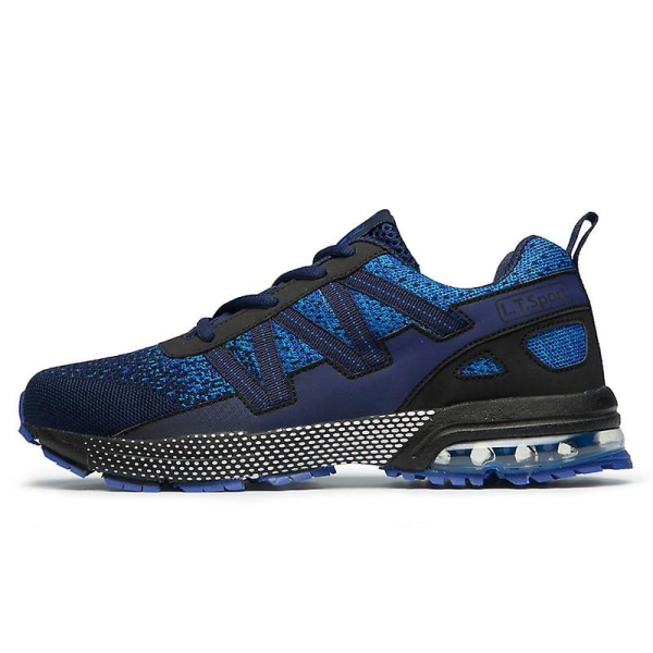 Sportlöparskor för män Andas Slitstarka Sneakers 8901 Blue 39