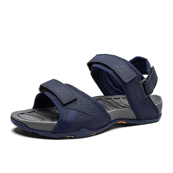 Herrsandaler Mjuka strandskor Surfingsporttofflor Slitstarka viloskor 8815 DarkBlue 40