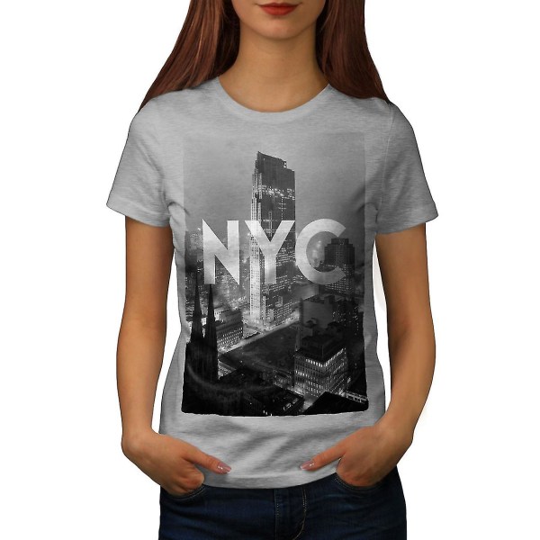 New York American Women Gråskjorta S
