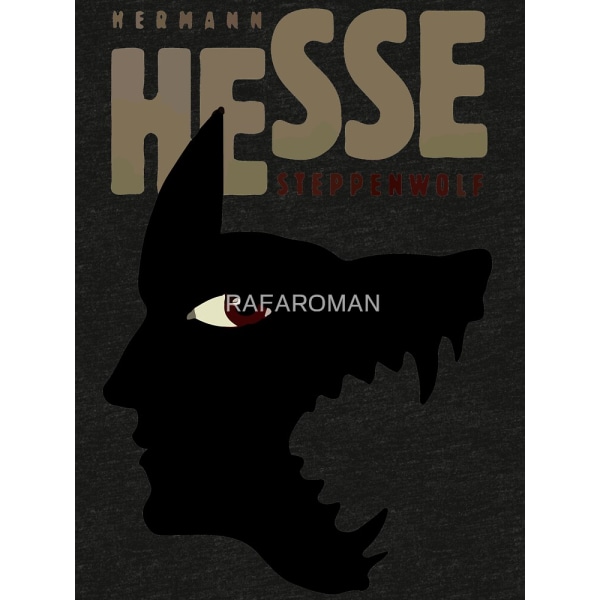 Hermann Hesse Tri-blend T-shirt Black L_Back