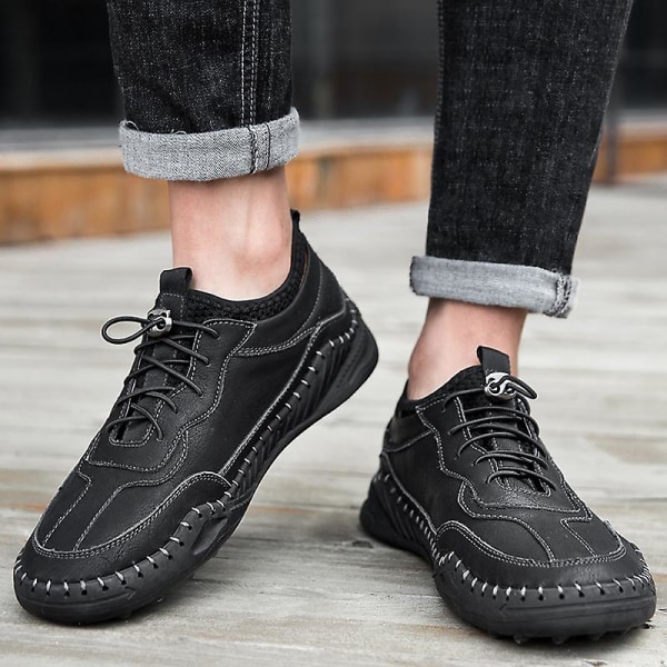 Herrskor Handsydda Casual Skor 1G5503 Black 41