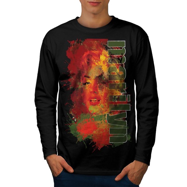 Kändis kända män svart långärmad T-shirt XL