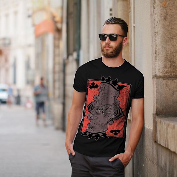 King Of Clubs Card Herr T-shirt M