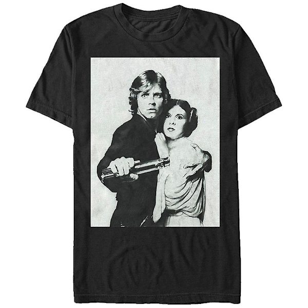 Luke Skywalker och prinsessan Leia Star Wars T-shirt XXXL
