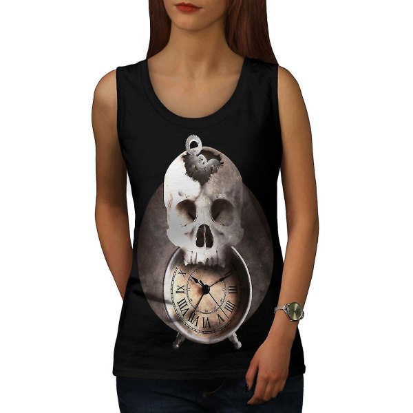 Klocka Skeleton Moon Dam Blacktank Top M