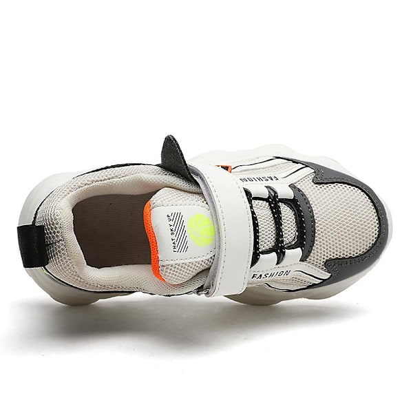Barn Sneakers Pojkar Basketskor Halkfria Sportskor för barn 3Bt2023 Beige 30