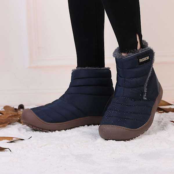 Vintersnöskor för män Halkfri Casual Lätt vandringskänga 1978 Blue 41