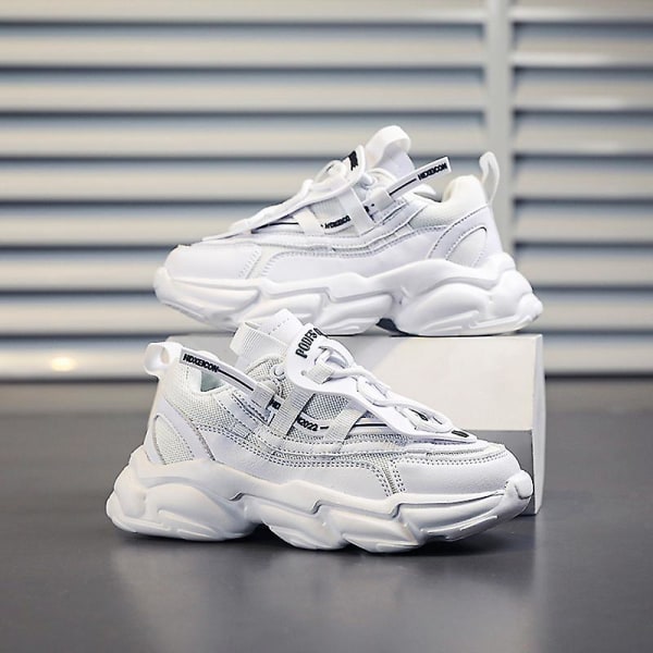 Barn Sneakers Pojkar Basketskor Halkfria Barn Sportskor 3Bk10 White 35