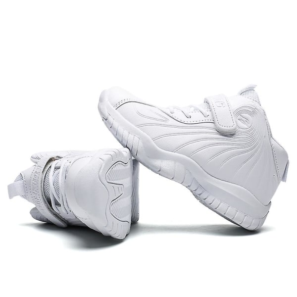Basketskor för barn Mode Halkfria sneakers Sportskor som andas 3987Em White 31