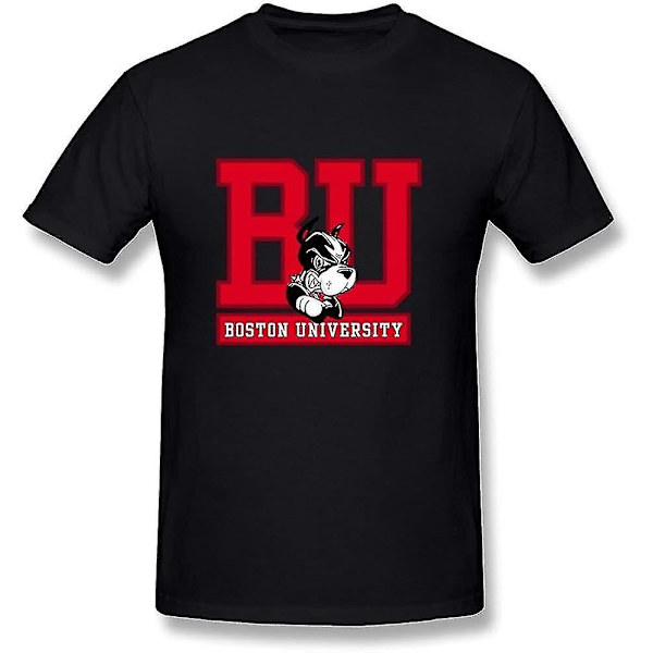 Denisg Men T-shirts Ekologisk bomull Kortärmad Roliga ordspråk Boston University Mans T-shirt S