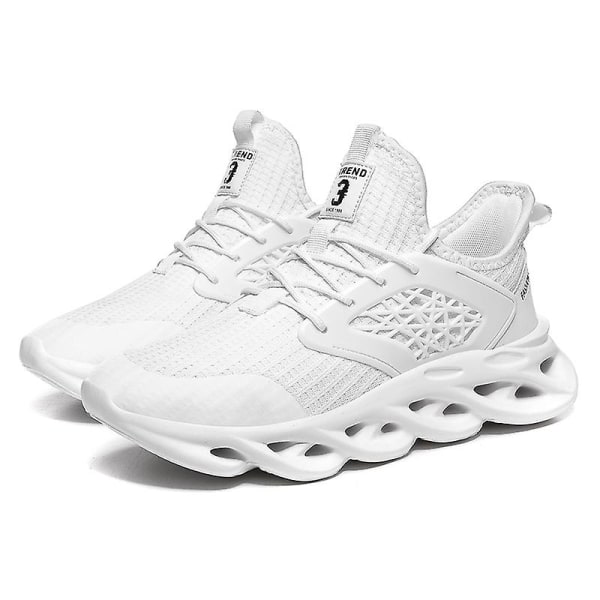 Herrsneakers löptennisskor Lättviktsventilerande Sport Athletic 3C553 White 39