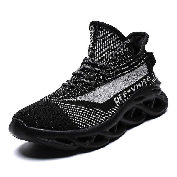 Män Lättviktssneakers Andas löparskor Mode Sportskor 3Dg83 Black 41