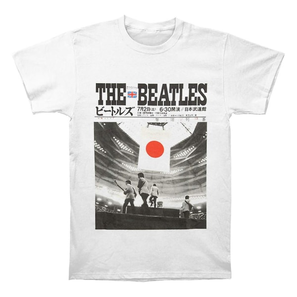 The Beatles Live At The Budokan White T-shirt XXL