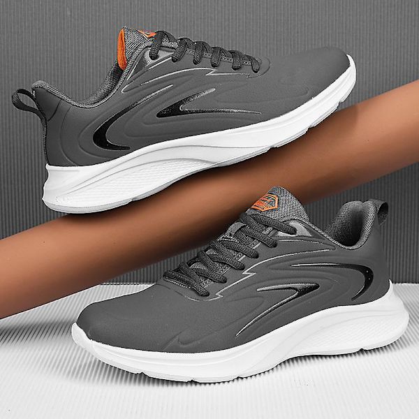 Löparskor för herr Microfiber Läder Casual Fr8006 Gray 41