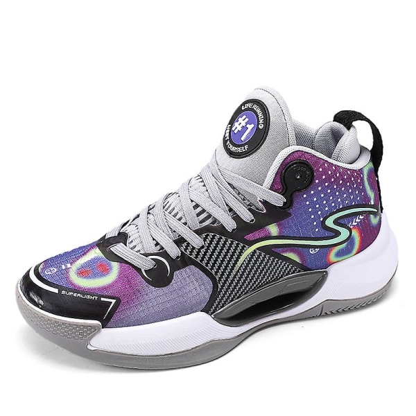 Basketskor för män Mode Halkfria sneakers Sportskor som andas 3Ag001 Purple 40