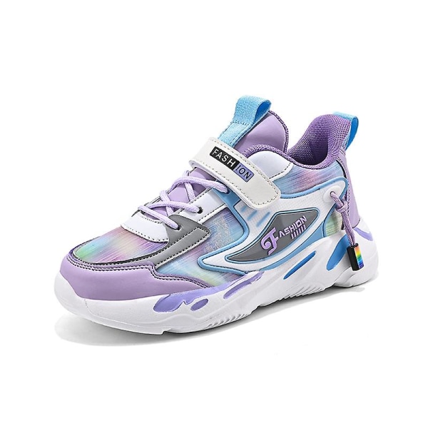 Sneakers för barn Löpning Tennis Skor Lättvikts Andas Sport Athletic 3Bj1876 Purple 26