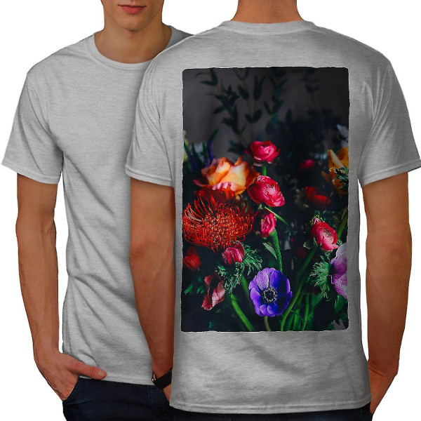 Boquete Flower Art Men T-shirt tillbaka XL