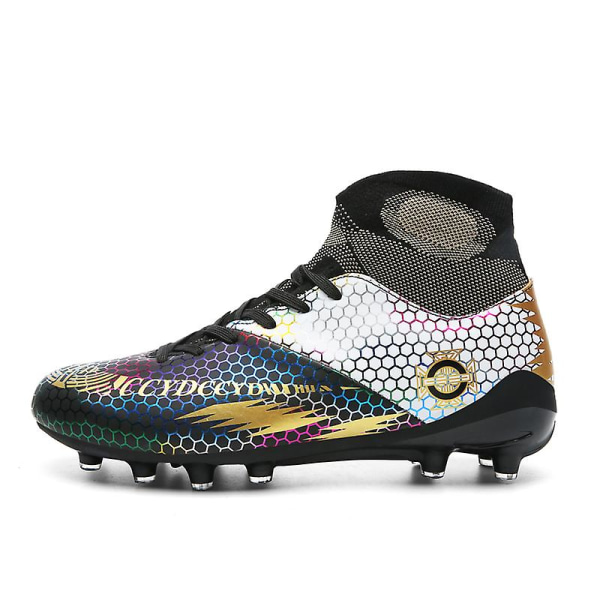 Fotbollsskor för män Spikes Fotbollsskor för ungdomar Stövlar Athletic Sneaker 3C7878 Black 43